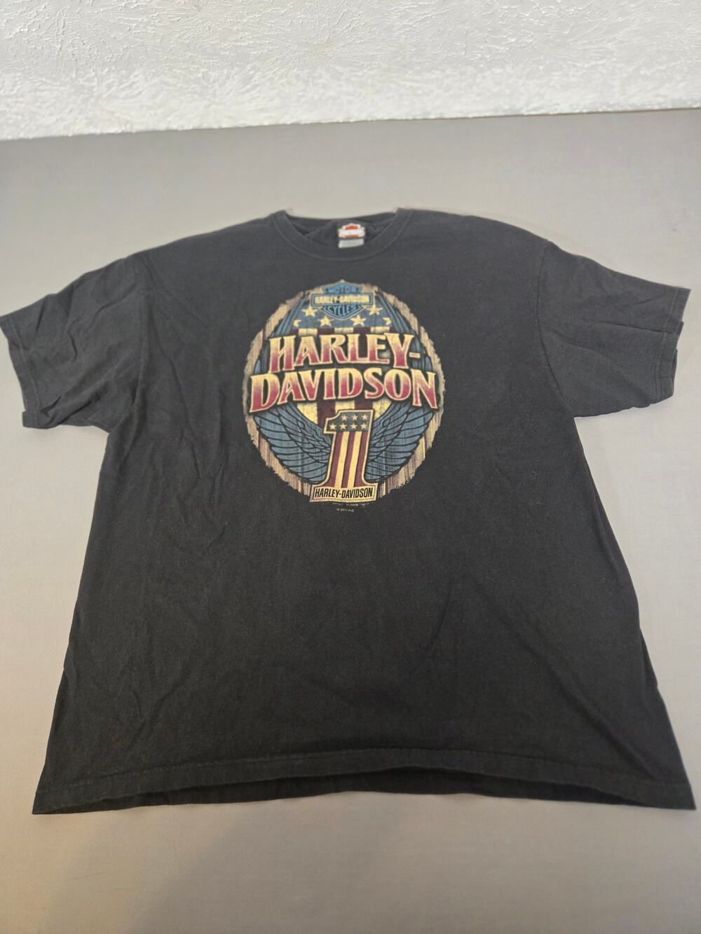 Harley Davidson 2011 T-shirt Black Size XL